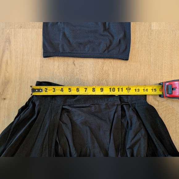 Free People black SUNDOWN skirt with Free People Intimately strappy crop top S - Picture 9 of 12